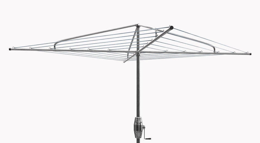 Hills Hoist Heritage 6 Line galvanised steel fixed rotary clothes hoist
