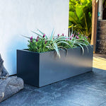 Greenlife Planter Box Metal Charcoal 1000 x 340 x 400mm