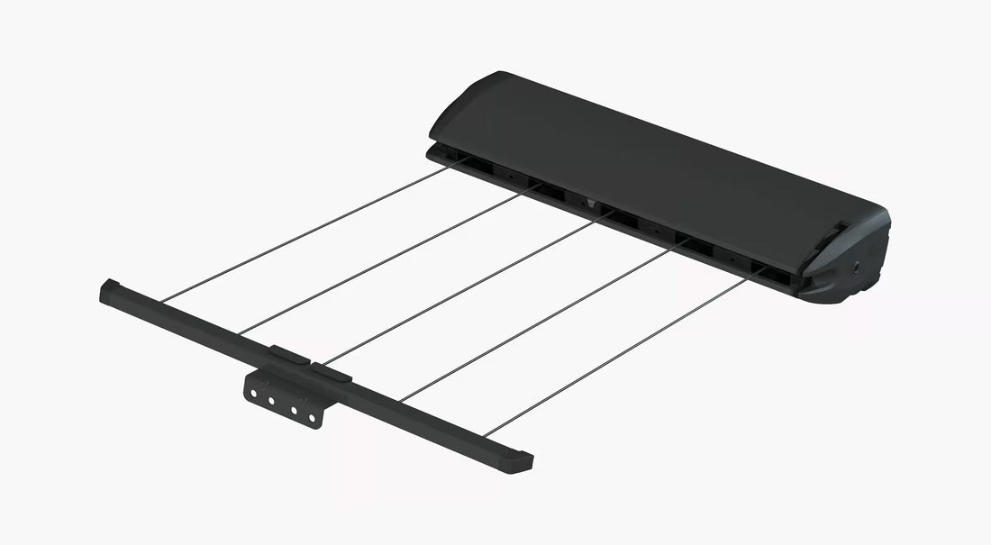 Hills 5 Line retractable clothesline cabinet in Monument