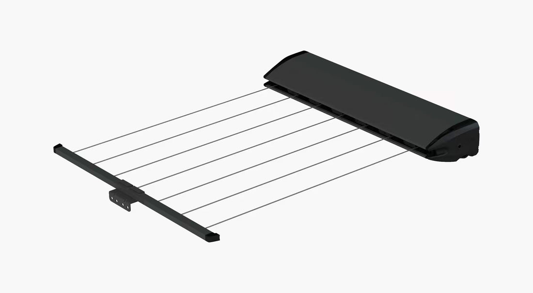 Hills 7 Line retractable clothesline in Monument with lines extended