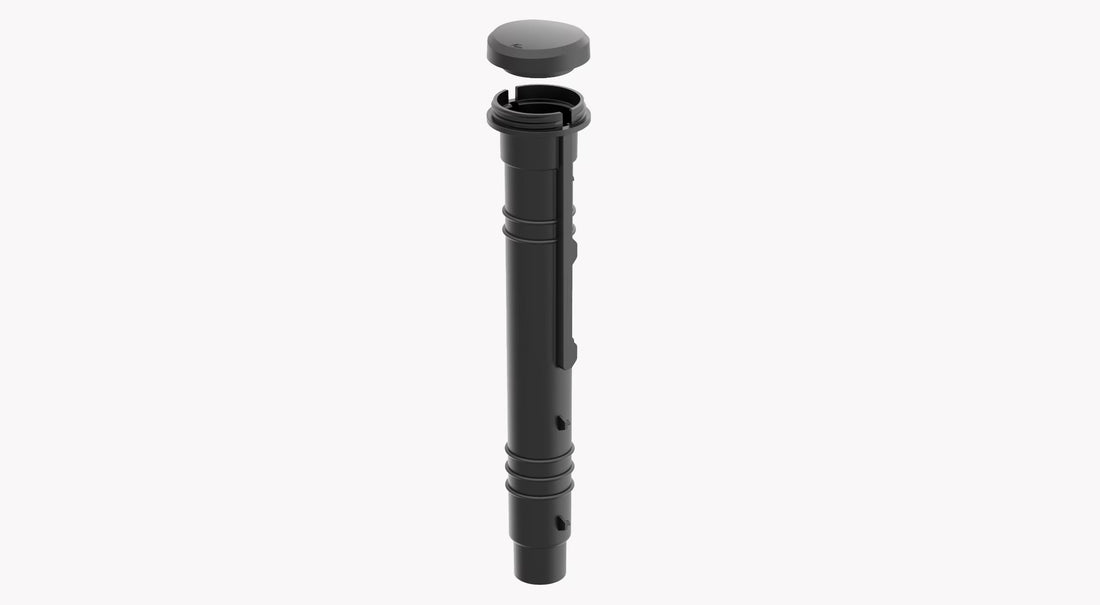 Hills rotary clothesline ground socket, black UV-resistant plastic