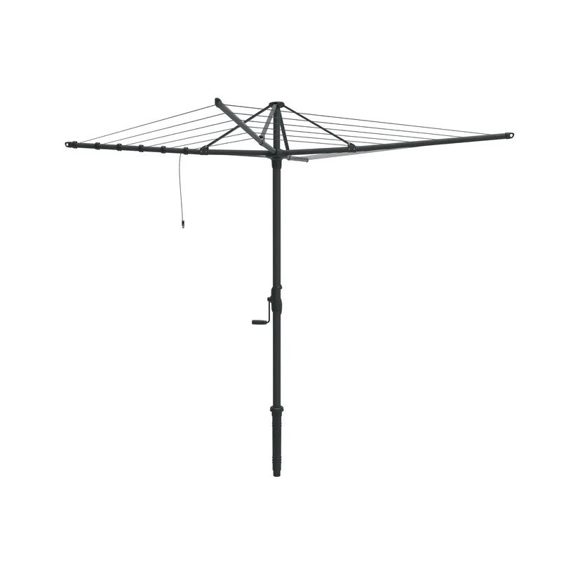 Hills Hoist 6 Line Rotary Clothesline in monument colour