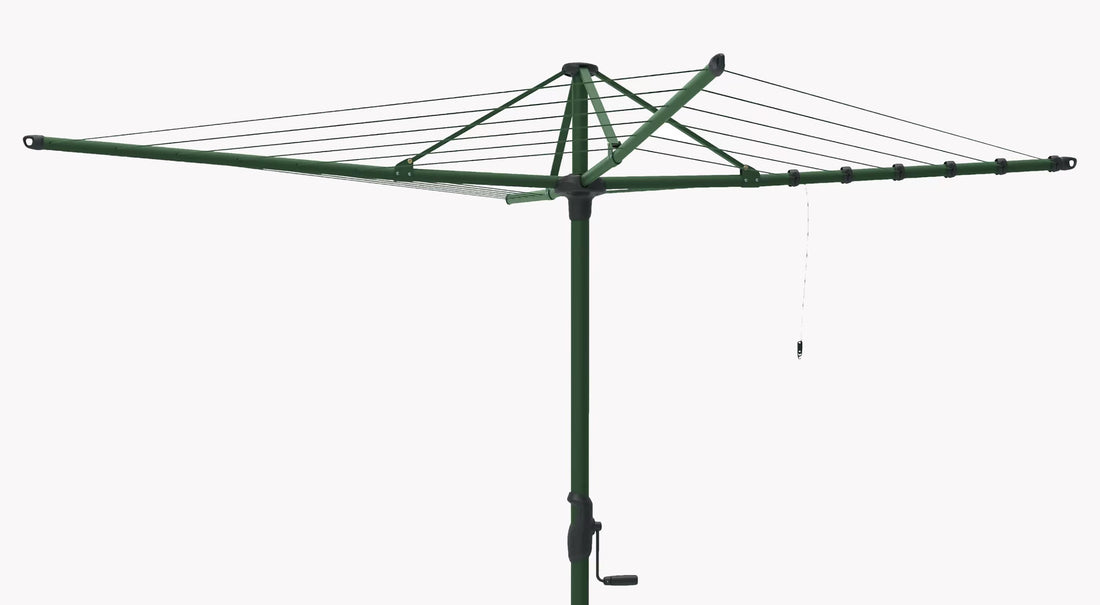 Hills Hoist 6 Line folding rotary clothesline in Cottage Green