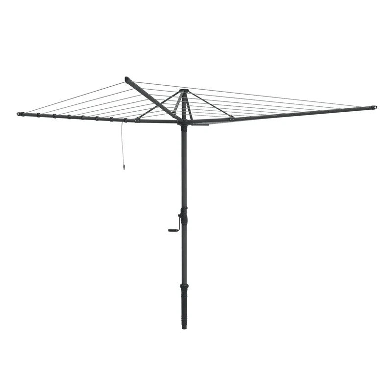 Hills Hoist 8 Line Rotary Clothesline in monument colour