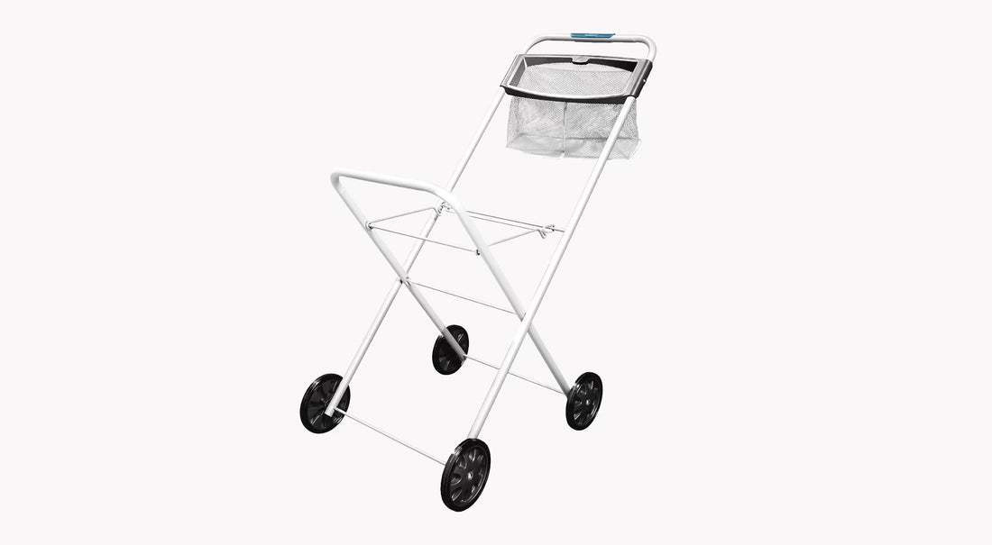 Hills Premium Laundry Trolley with washing basket and peg basket