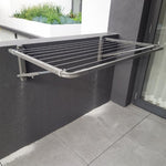 Sky Dry Mini 80 Clothesline — side view showing arm depth and compact footprint