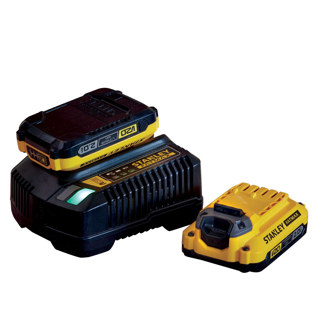 Stanley FatMax V20 SFMCB12D2-XE 2x2.0Ah battery and charger starter kit