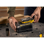 Stanley FatMax V20 battery pack and charger close-up