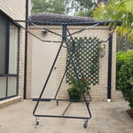 Sunchaser 240 Mobile Clothesline — close-up of Galvabond steel frame joint construction