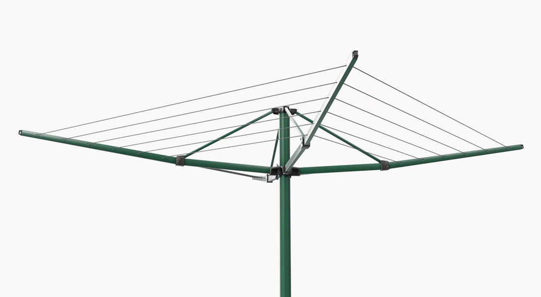Hills Everyday Rotary 37 folding clothesline in Norfolk Pine green