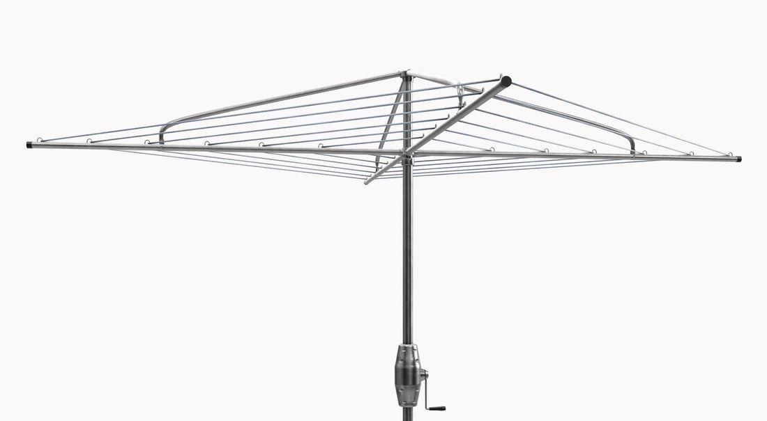 Hills Hoist Heritage 6 Line galvanised steel fixed rotary clothes hoist