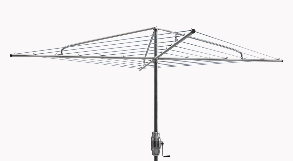 Hills Hoist Heritage 6 Line galvanised steel fixed rotary clothes hoist