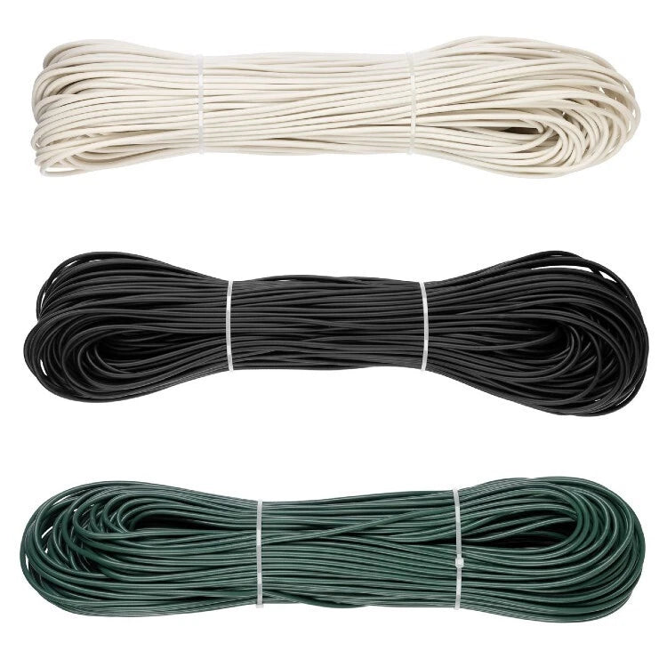 hills clothesline cord for replacing cord on a hills clothesline shown in the colours of Surfmist, Monument and Cottage Green