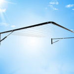 Sky Dry Maxi 300 Clothesline — angled view showing arm construction and line depth