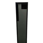 Swift Letterbox in grey steel, angled view showing the recessed top mail slot, studio product shot