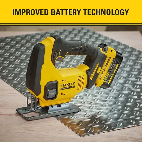 18V Stanley Fatmax V20 Cordless Jigsaw - Skin (SFMCS600B) - Tool Only
