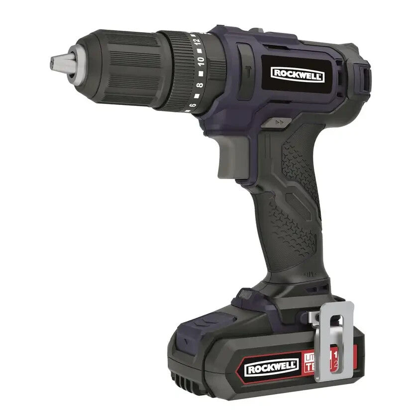 Rockwell 18V 50Nm Cordless Hammer Drill Kit RD2935