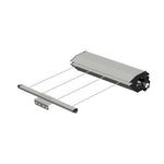 Retracting Clothesline 4 Line Pull out Wall mounted