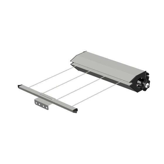 Retracting Clothesline 4 Line Pull out Wall mounted
