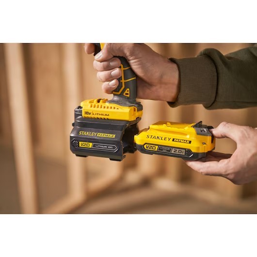 Stanley Fatmax 18V V20 Battery Adaptor For Old Tools to New Batteries