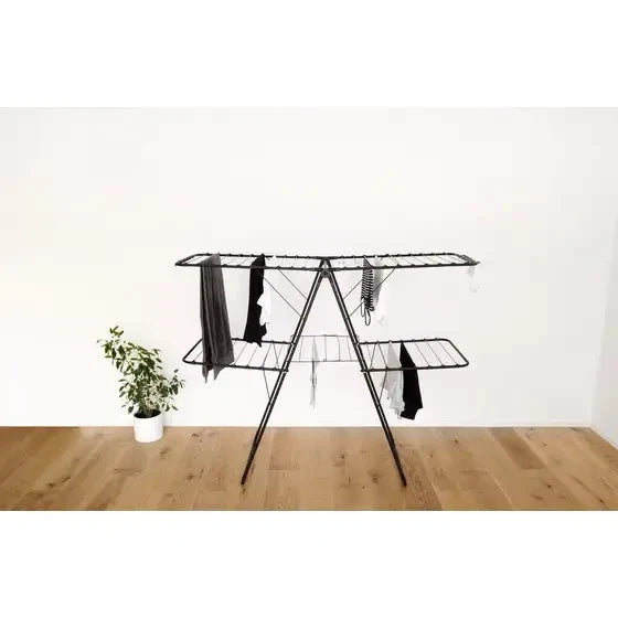 Hills 2 Tier A-Frame Clothes Airer — rear view showing wire lines and frame structure