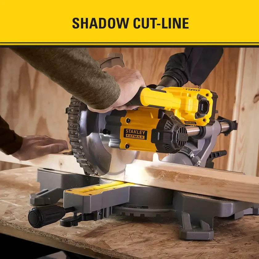 Stanley FatMax 18V V20 Cordless Mitre Saw 2 x 4.0Ah Kit 190mm SFMCS701M2-XE