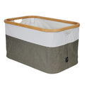 Hills Foldable Bamboo/Fabric Two Tone 52L Laundry Basket