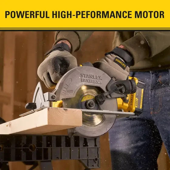 Stanley FatMax 165mm 18V V20 Cordless Circular Saw Bare Unit SFMCS500B-XJ
