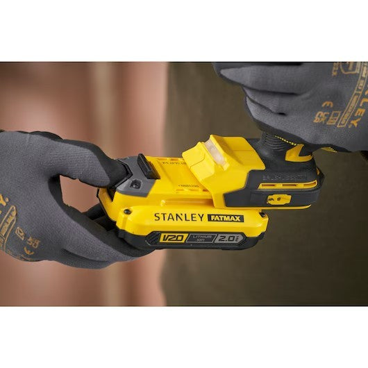 Stanley FatMax 18V V20 Premium Brushless Hammer Drill Driver - 2x2.0Ah Kit
