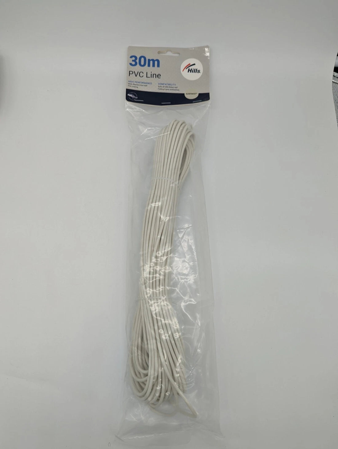 Hills 30m clothesline cord end and connection point detail