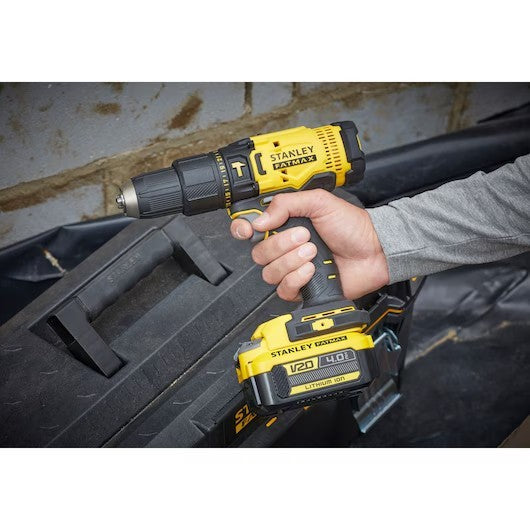 Stanley FatMax 2 Piece 18V Drill Hammer & Light Combo Kit SFMCK210D1-XE