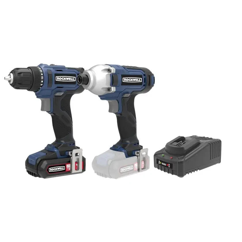 Rockwell 18V Drill / Driver & Impact Driver Combo Kit RD1809