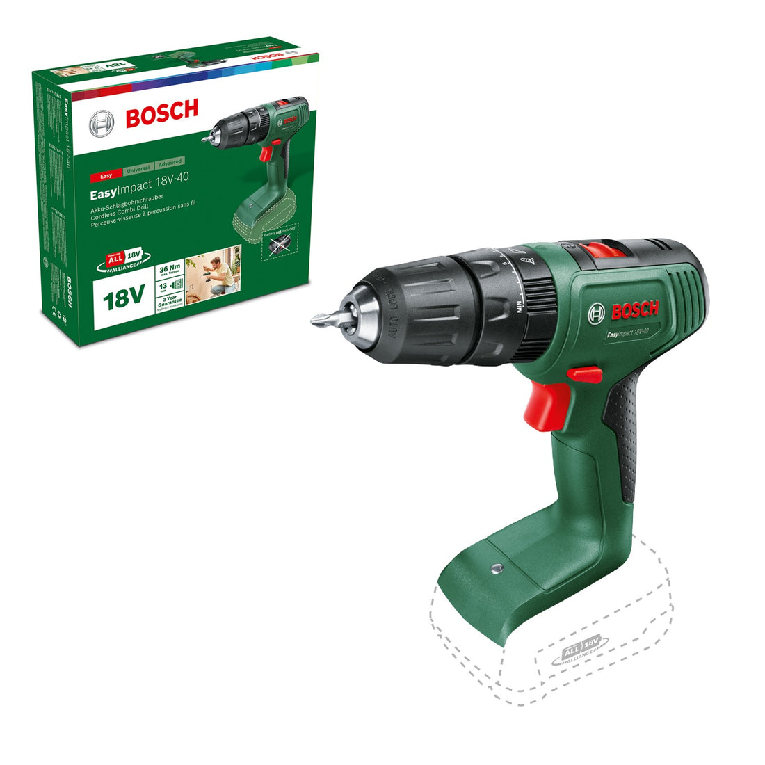 Rockwell 18V Brushless 60Nm 4Ah Hammer Drill Kit RD2427