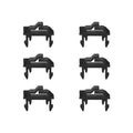 Hills Traditional Line Clip FD902506 for Rotary Clotheslines (6 pk)
