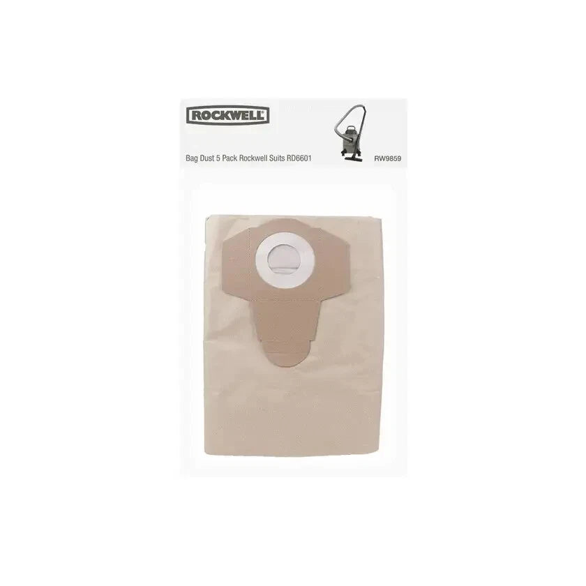 Rockwell Vacuum Bags 20L - 5 Pack