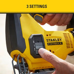 18V Stanley Fatmax V20 Cordless Jigsaw - Skin (SFMCS600B) - Tool Only