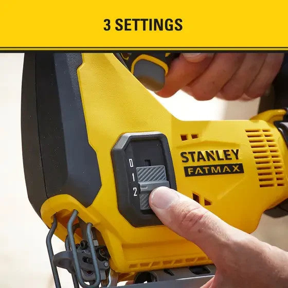 18V Stanley Fatmax V20 Cordless Jigsaw - Skin (SFMCS600B) - Tool Only