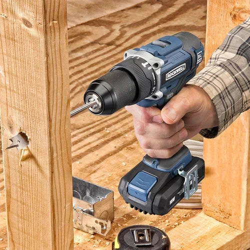 Rockwell 18V Brushless 60Nm 4Ah Hammer Drill Kit RD2427