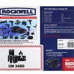 Rockwell 18V 2.0Ah Battery & Charger Kit RW9912- Suits Rockwell Lithiumtech