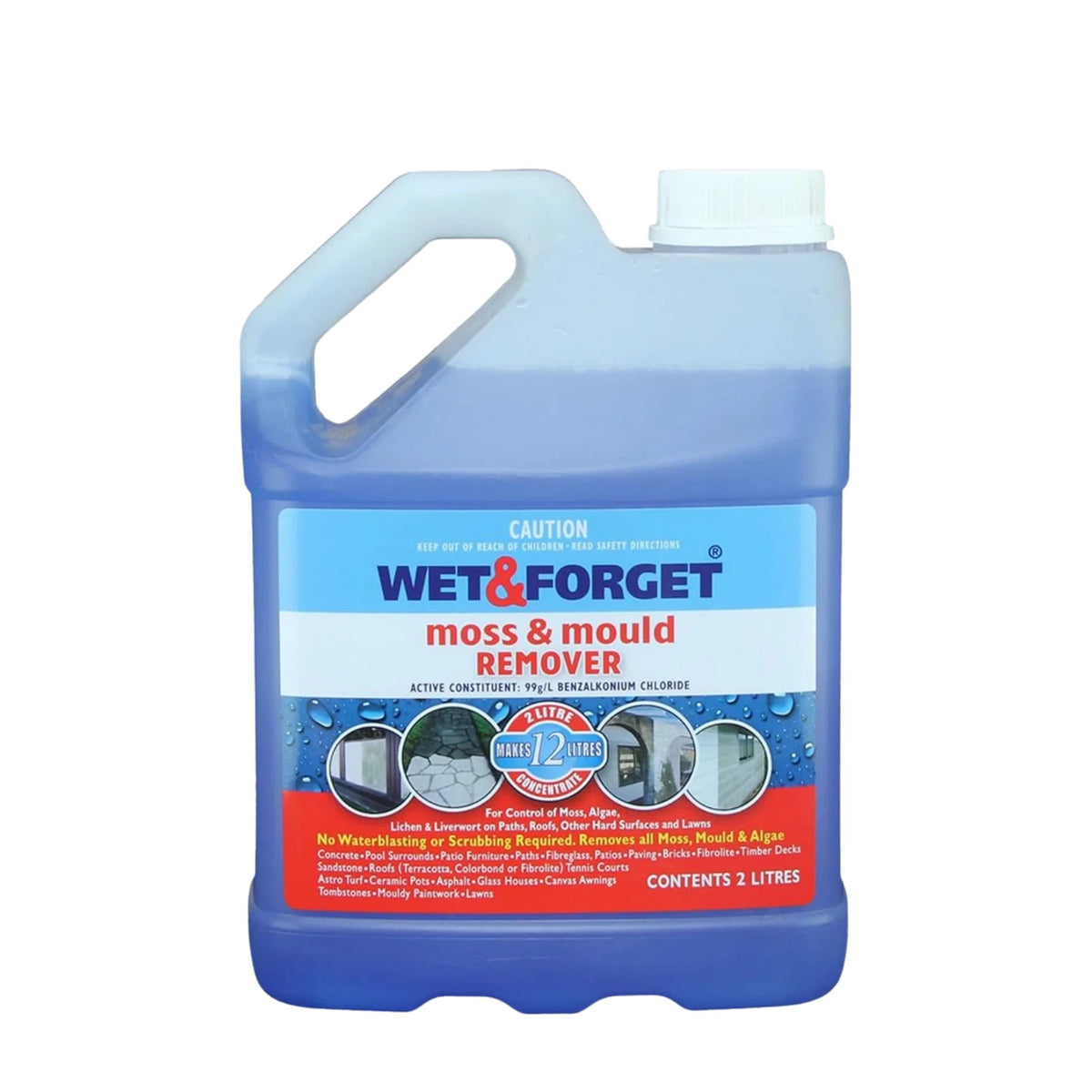 Wet & Forget Exterior Moss & Mould Remover Concentrate 2L