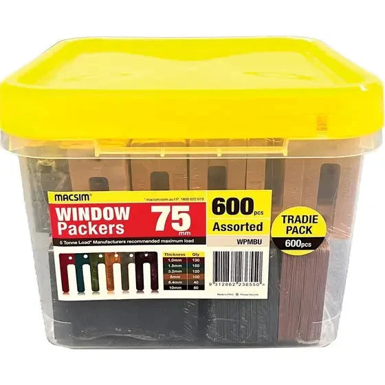 Macsim Mixed Window Packers 75mm - 600 Pack