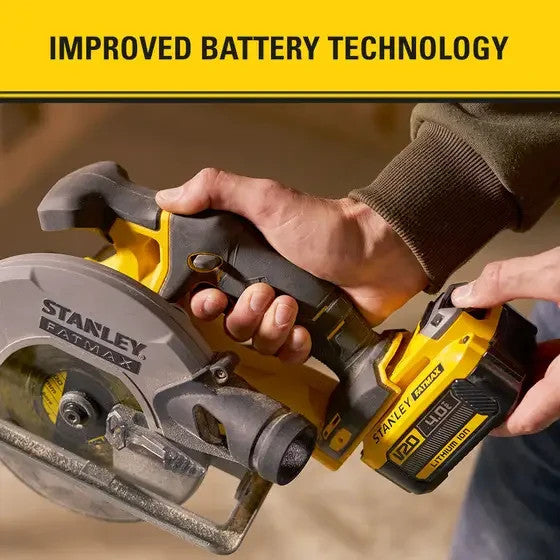 Stanley FatMax 165mm 18V V20 Cordless Circular Saw Bare Unit SFMCS500B-XJ